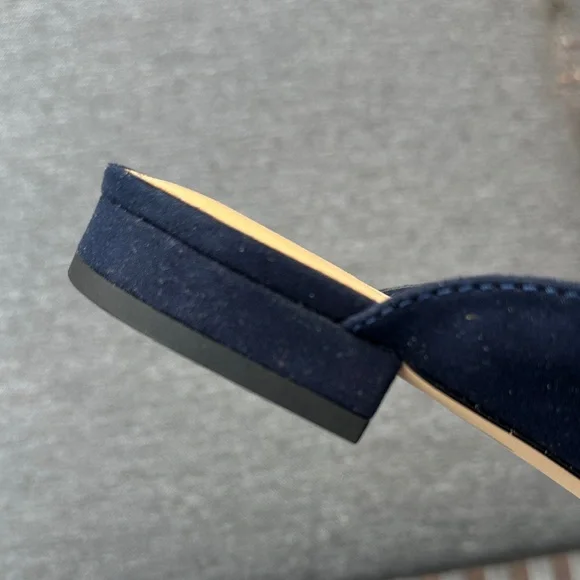 J. Crew Women's Navy and Black Mules - Picture 6 of 7